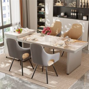 High-end Swivel Dining Chairs Upholstered Accent Armchairs for Home