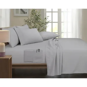 Rayon from Bamboo 6 Piece 1800 Thread Count Smart Pocket Sheet Set